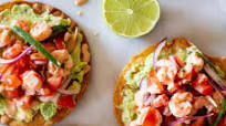 Tostadas de Camaron Tostadas de Camaron
