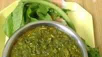 Sarson ka saag (mustard leaves curry), Enjoyed with missi roti Sarson ka saag (mustard leaves curry), Enjoyed with missi roti