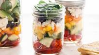 Greek Salad in Jars Greek Salad in Jars