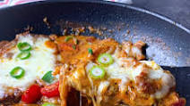 Pork neck steak with tomato sauce Pork neck steak with tomato sauce