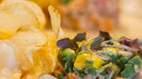 Spicy Salmon Salman Tartare. Sounds fancy, but it's actually super easy. Spicy Salmon Salman Tartare. Sounds fancy, but it's actually super easy.