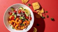 Shrimp Hummus Bowls Shrimp Hummus Bowls