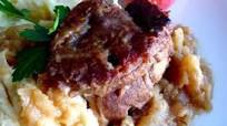 Cider-Braised Pork Shoulder With Caramelized Onion and Apple Confit Cider-Braised Pork Shoulder With Caramelized Onion and Apple Confit