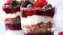 Yogurt Parfait With Granola And Fruit Compote (Vegan) Yogurt Parfait With Granola And Fruit Compote (Vegan)