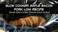 Slow Cooker Maple Bacon Pork Loin Recipe Slow Cooker Maple Bacon Pork Loin Recipe