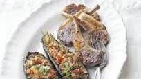 Imam bayildi with BBQ lamb & tzatziki Imam bayildi with BBQ lamb & tzatziki