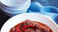 Pork belly and red pepper casserole Pork belly and red pepper casserole