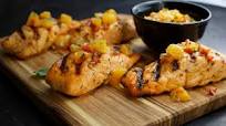 Brazilian Grilled Salmon with Orange Salsa Brazilian Grilled Salmon with Orange Salsa