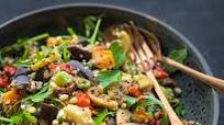 Tricolour Quinoa Salad with Roast Vegetables Tricolour Quinoa Salad with Roast Vegetables