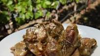 Braised Guinea Fowl with White Wine Sauce Braised Guinea Fowl with White Wine Sauce