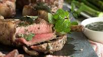 Omaha Steaks Grilled Lamb Rib Chops with Mint Sauce Omaha Steaks Grilled Lamb Rib Chops with Mint Sauce