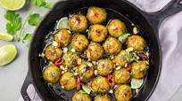 Sticky Baked Thai Chicken Meatballs Sticky Baked Thai Chicken Meatballs