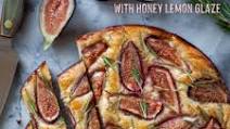 Fig Rosemary Focaccia with Honey Lemon Glaze Fig Rosemary Focaccia with Honey Lemon Glaze