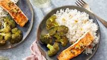 Seared Salmon & Lemon-Caper Sauce with Roasted Broccoli Seared Salmon & Lemon-Caper Sauce with Roasted Broccoli