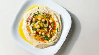 Layered Mediterranean Hummus Dip Layered Mediterranean Hummus Dip