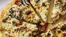 Mushroom Pizza with Garlic Sauce Mushroom Pizza with Garlic Sauce