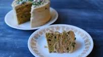Savory Carrot Hummus Cake with Hummus Icing Savory Carrot Hummus Cake with Hummus Icing