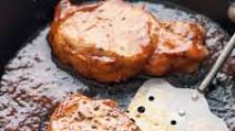 Sticky Pork Steaks with Coleslaw Sticky Pork Steaks with Coleslaw