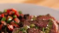 Rib Eye with Chili-Lime Caesar Marinade and Black Bean Salad Rib Eye with Chili-Lime Caesar Marinade and Black Bean Salad