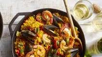 Seafood and Chorizo Paella with Bell Peppers Seafood and Chorizo Paella with Bell Peppers
