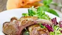 Grilled Lamb Pork Chops with Pomegranate Molasses and White Beans Grilled Lamb Pork Chops with Pomegranate Molasses and White Beans