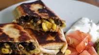 Black Bean & Corn Chimichanga with Pico de Gallo & Sour Cream Black Bean & Corn Chimichanga with Pico de Gallo & Sour Cream