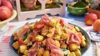 Peach and Cornbread Panzanella Peach and Cornbread Panzanella