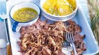 Cajun pulled pork with mojo sauce and orange salad Cajun pulled pork with mojo sauce and orange salad