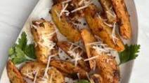Air Fryer Garlic Parmesan Potato Wedges Air Fryer Garlic Parmesan Potato Wedges
