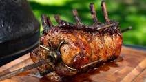 Pork Rib Roast on the Rotisserie with Bourbon Orange Pepper Jelly Pork Rib Roast on the Rotisserie with Bourbon Orange Pepper Jelly