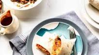Beef burritos with Mexican rice Beef burritos with Mexican rice