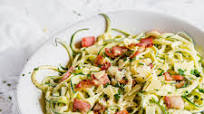 Keto carbonara with zoodles Keto carbonara with zoodles