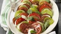 Mixed tomato caprese salad Mixed tomato caprese salad