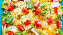 Layered Beef Taco Salad Layered Beef Taco Salad