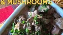 Creamy Garlic Chicken Livers and Mushrooms Creamy Garlic Chicken Livers and Mushrooms