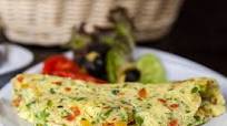 Cheese and vegetable omelette Cheese and vegetable omelette