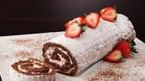 Chocolate-Strawberry Cake Roll Chocolate-Strawberry Cake Roll