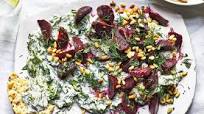 Beetroot with herby tzatziki Beetroot with herby tzatziki