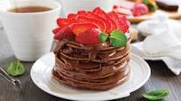 Chocolate & Strawberry Stuffed Pancakes Chocolate & Strawberry Stuffed Pancakes