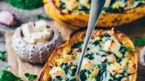 Spinach Stuffed Spaghetti Squash Spinach Stuffed Spaghetti Squash