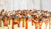 Pressure Cooker Brownie Bottom Turtle Cheesecake {Low-Carb} Pressure Cooker Brownie Bottom Turtle Cheesecake {Low-Carb}