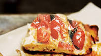 Roman Style Pizza with Roasted Cherry Tomatoes Roman Style Pizza with Roasted Cherry Tomatoes