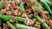 Chinese Sauteed Green Beans with Ground Beef Chinese Sauteed Green Beans with Ground Beef