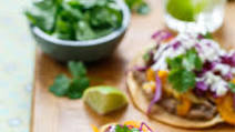 Vegetable and Bean Tostadas Vegetable and Bean Tostadas