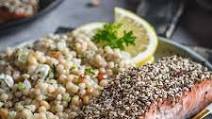 Za’atar Salmon with Lemon Herb Couscous Za’atar Salmon with Lemon Herb Couscous
