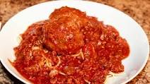 Spaghetti with Homemade Meatballs Spaghetti with Homemade Meatballs