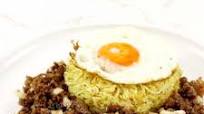 Tapsilog with Tapa a la Salpicao Tapsilog with Tapa a la Salpicao