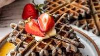 Black Sesame Waffles Black Sesame Waffles
