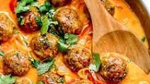 Thai Turkey Meatballs In Coconut Curry Sauce Thai Turkey Meatballs In Coconut Curry Sauce