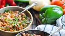 Slow Cooker Cowboy Pork and Beans with Ground Beef Slow Cooker Cowboy Pork and Beans with Ground Beef